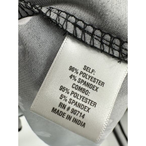 MSK Womens Black Floral Top Size XL Bell Sleeve Boho Whimsigoth Dark Fairy - Picture 7 of 7